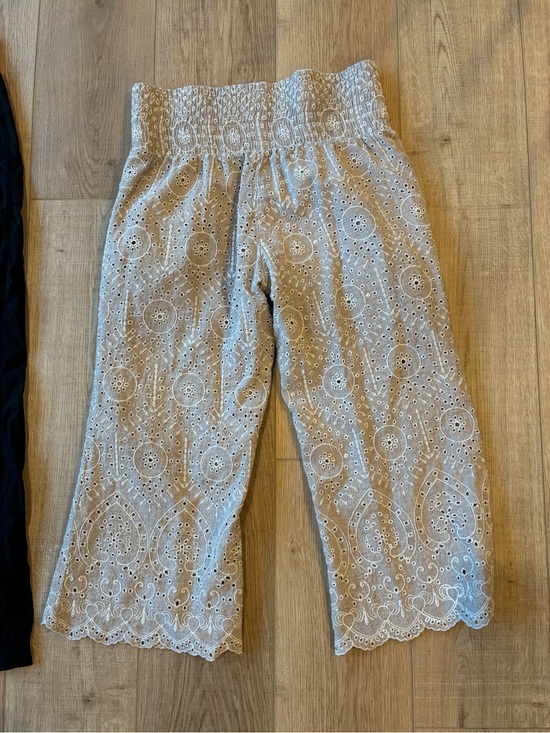 Sundance Pants - Sundance Petticoat pull on pants Bloomer Wide-Leg Beige Small Festival prairie